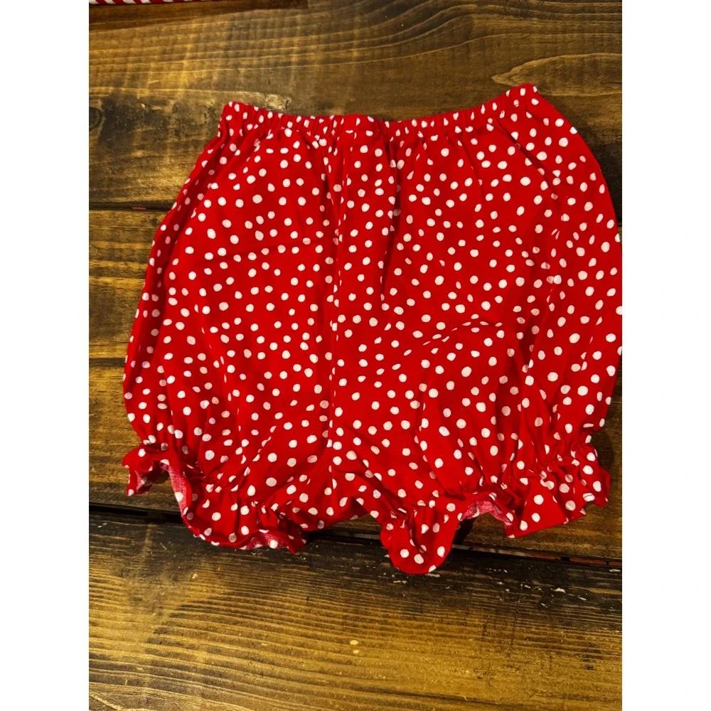 Vintage 90s Hearts Designs USA‎ Patriotic 3T Bloomers Set Firecracker July 4th